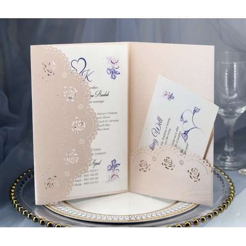 Laser Rose invitation Card Wedding Invitation Card Thanksgiving Day